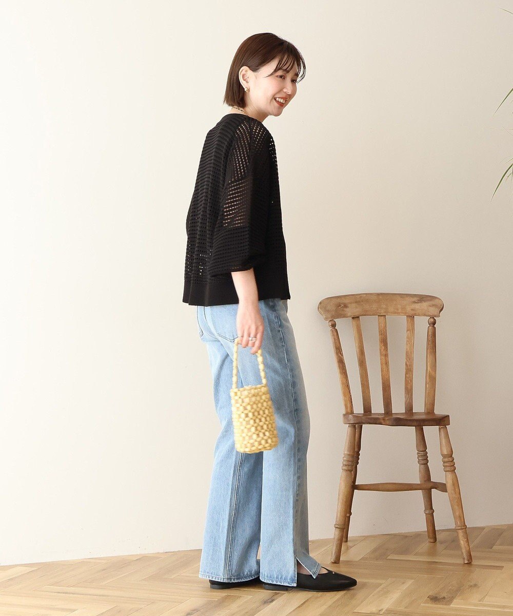 AMERICAN HOLIC 【先行予約】ジップアップメッシュニットカーディガン【WEB限定カラー有り】 