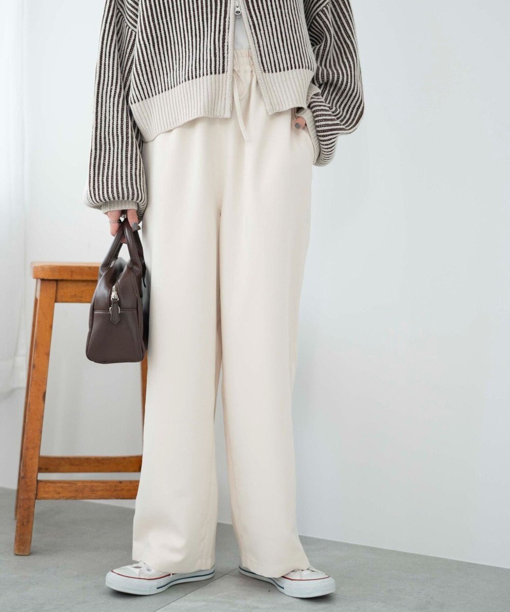 WEGO 【ウエストゴム/手洗い可】カラーイージーパンツ 