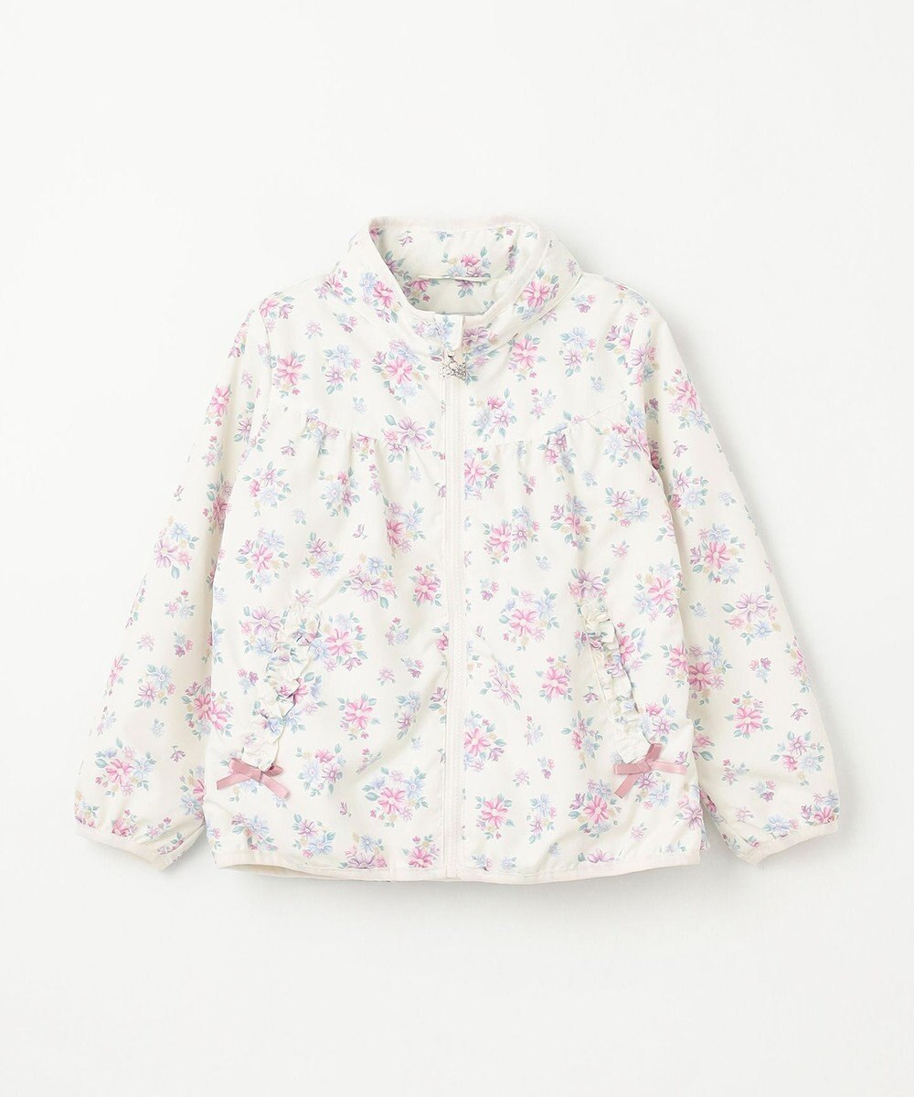 ANY KIDS 裾ペプラム 花柄 ブルゾン 