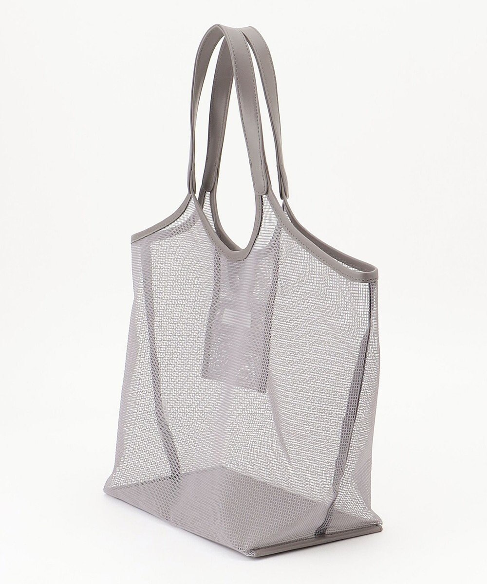 ANY ギンガムチェック巾着付メッシュトートバッグ 