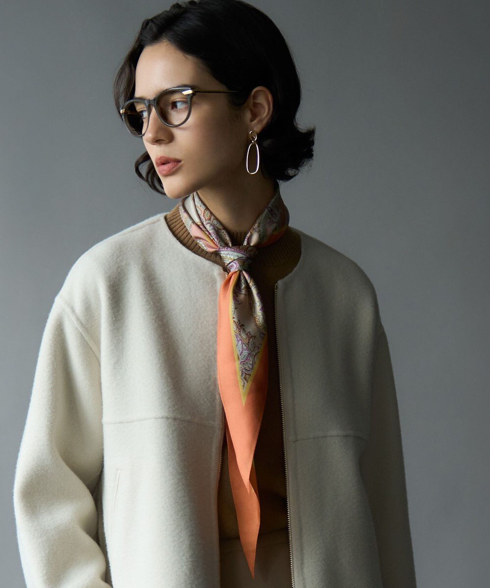 23区 Erica ペイズリー柄 ダイヤ スカーフ 