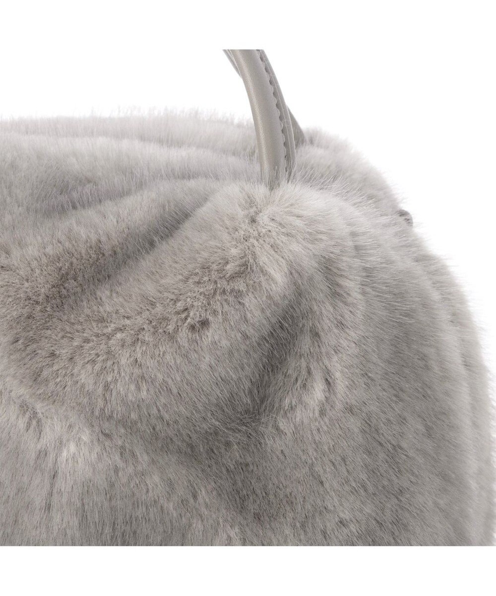 UNBILLION カシュカシュ cachecache / ミンク風エコファー2wayボックストート 