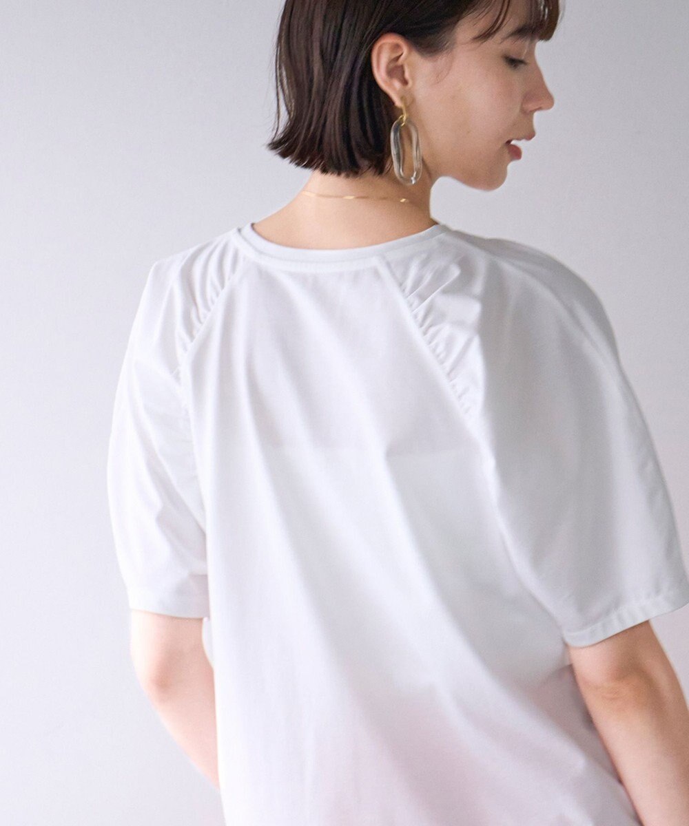 UNFILO ショルダーギャザーT 