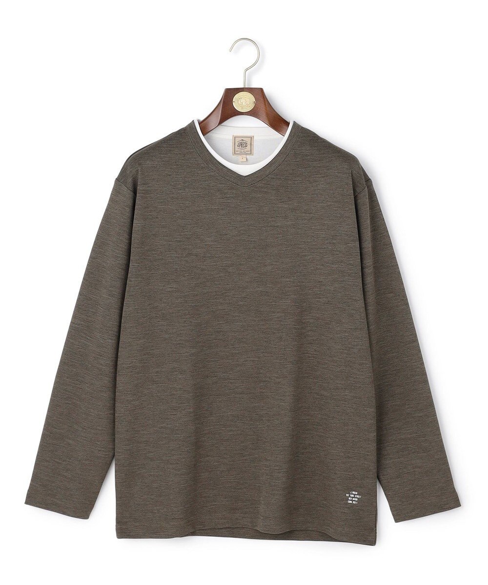 J.PRESS MEN 【WEB・一部店舗限定】フェイクレイヤード ロングスリーブTシャツ 