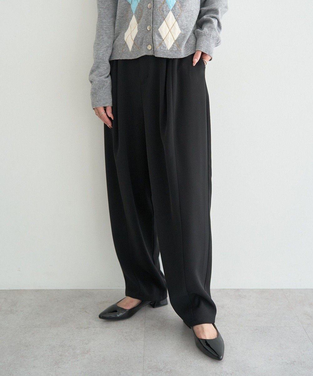 earth music&ecology タックコクーンパンツ 