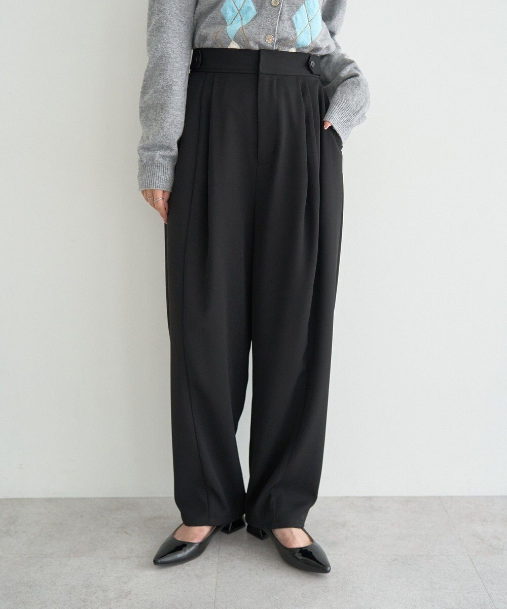 earth music&ecology タックコクーンパンツ 