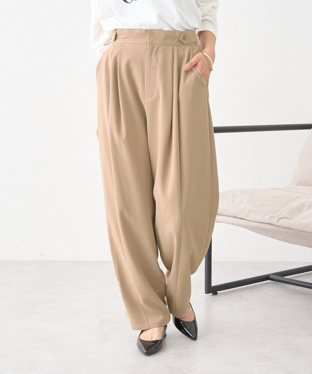 earth music&ecology タックコクーンパンツ 