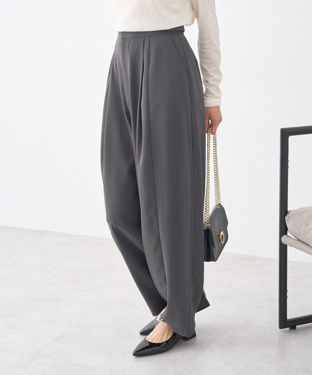 earth music&ecology タックコクーンパンツ 