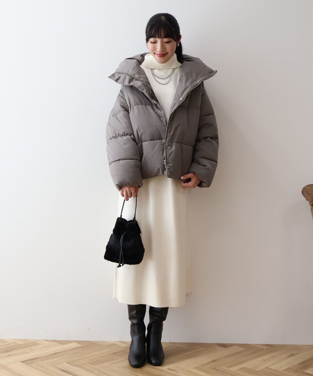 AMERICAN HOLIC リサイクル軽ポカ撥水加工スタンドショートコート 