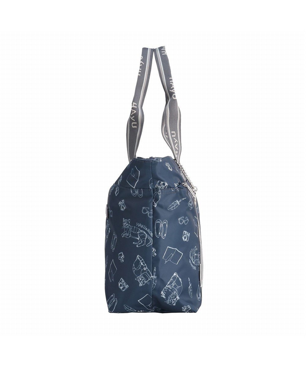 ACE BAGS & LUGGAGE 【雑誌掲載】 HAyU × ace.  フォールディング 折り畳みトートバッグ 猫柄 22L 17861 