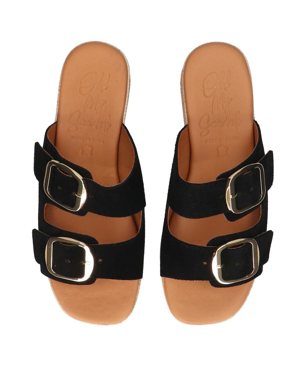INTER-CHAUSSURES 【Oh my Sandals】ダブルバックル厚底ウエッジサンダル 