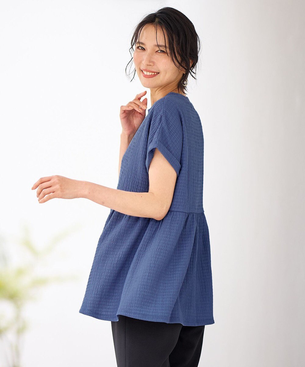 ANY L フクレジャージチュニック 