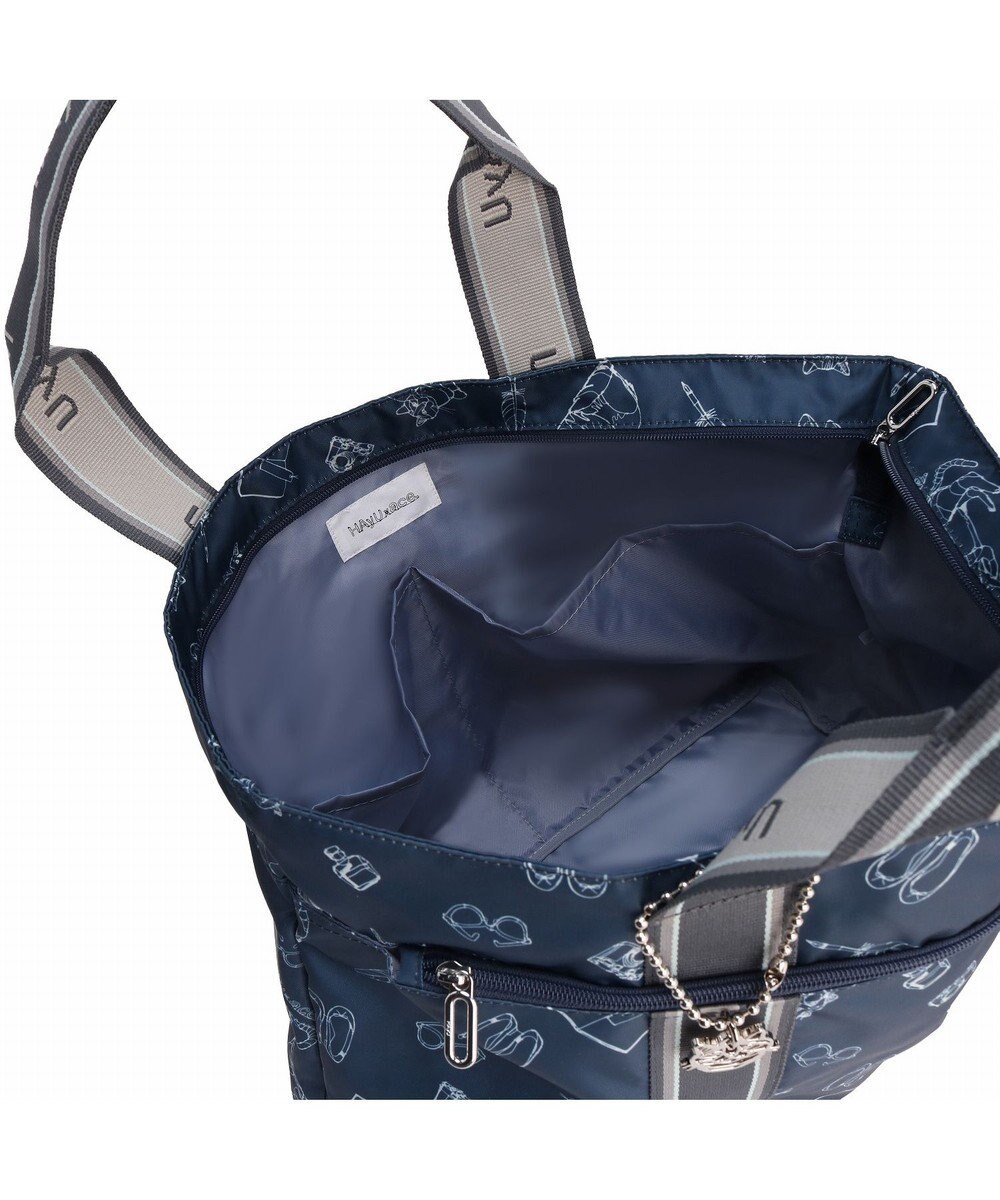 ACE BAGS & LUGGAGE 【雑誌掲載】 HAyU × ace.  フォールディング 折り畳みトートバッグ 猫柄 22L 17861 