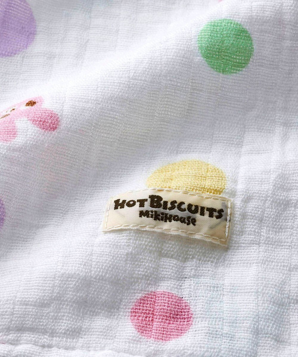MIKI HOUSE HOT BISCUITS 二重織ガーゼのマルチケット 