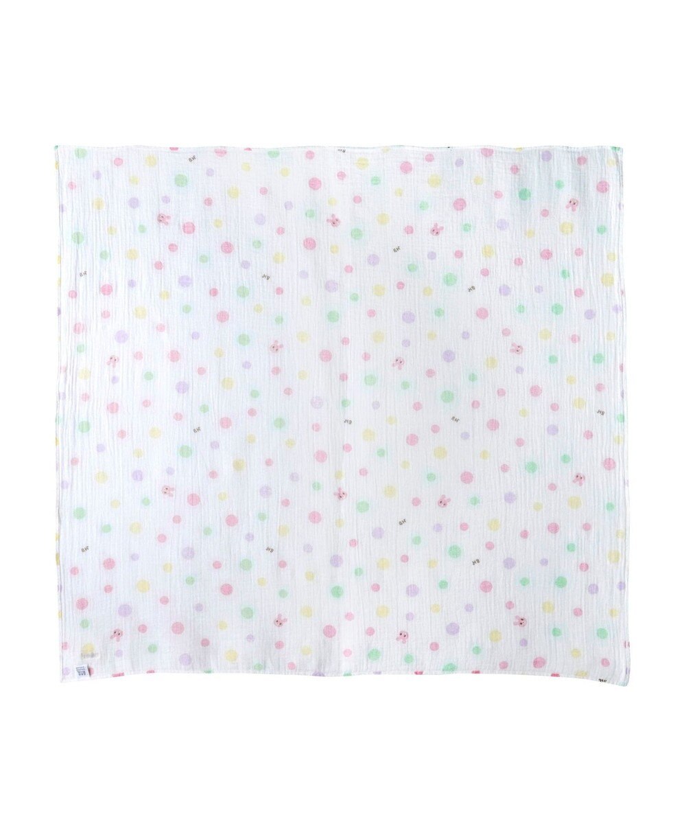 MIKI HOUSE HOT BISCUITS 二重織ガーゼのマルチケット 