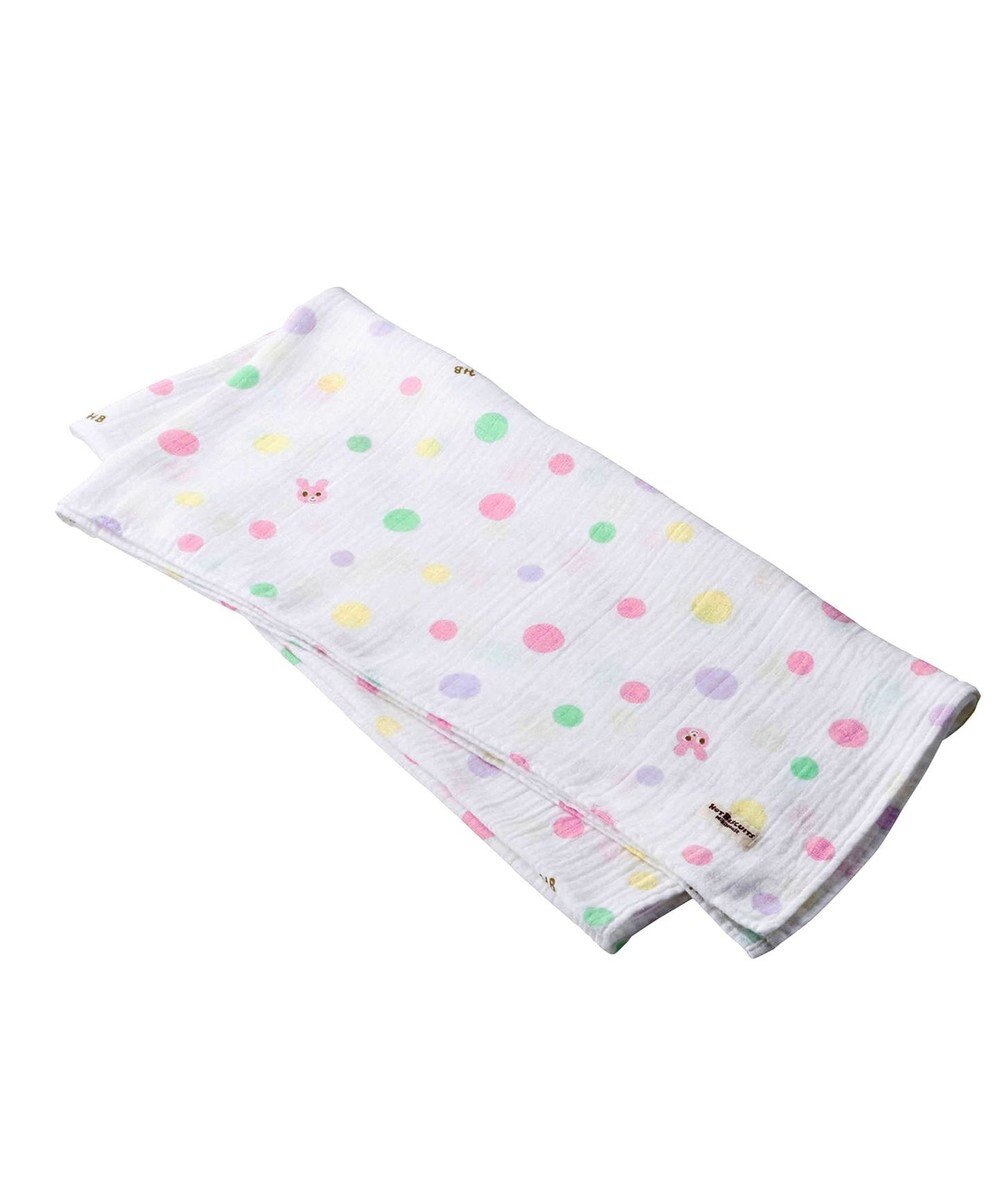 MIKI HOUSE HOT BISCUITS 二重織ガーゼのマルチケット 