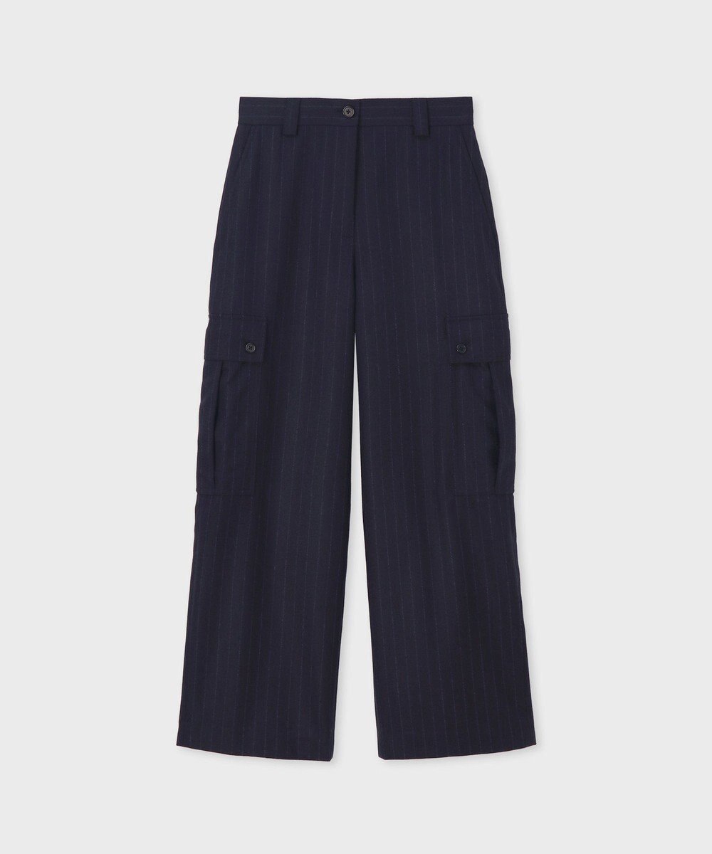 Paul Smith ストライプ ウール カーゴパンツ 