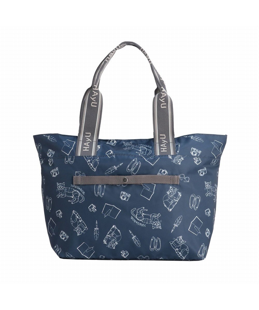 ACE BAGS & LUGGAGE 【雑誌掲載】 HAyU × ace.  フォールディング 折り畳みトートバッグ 猫柄 22L 17861 