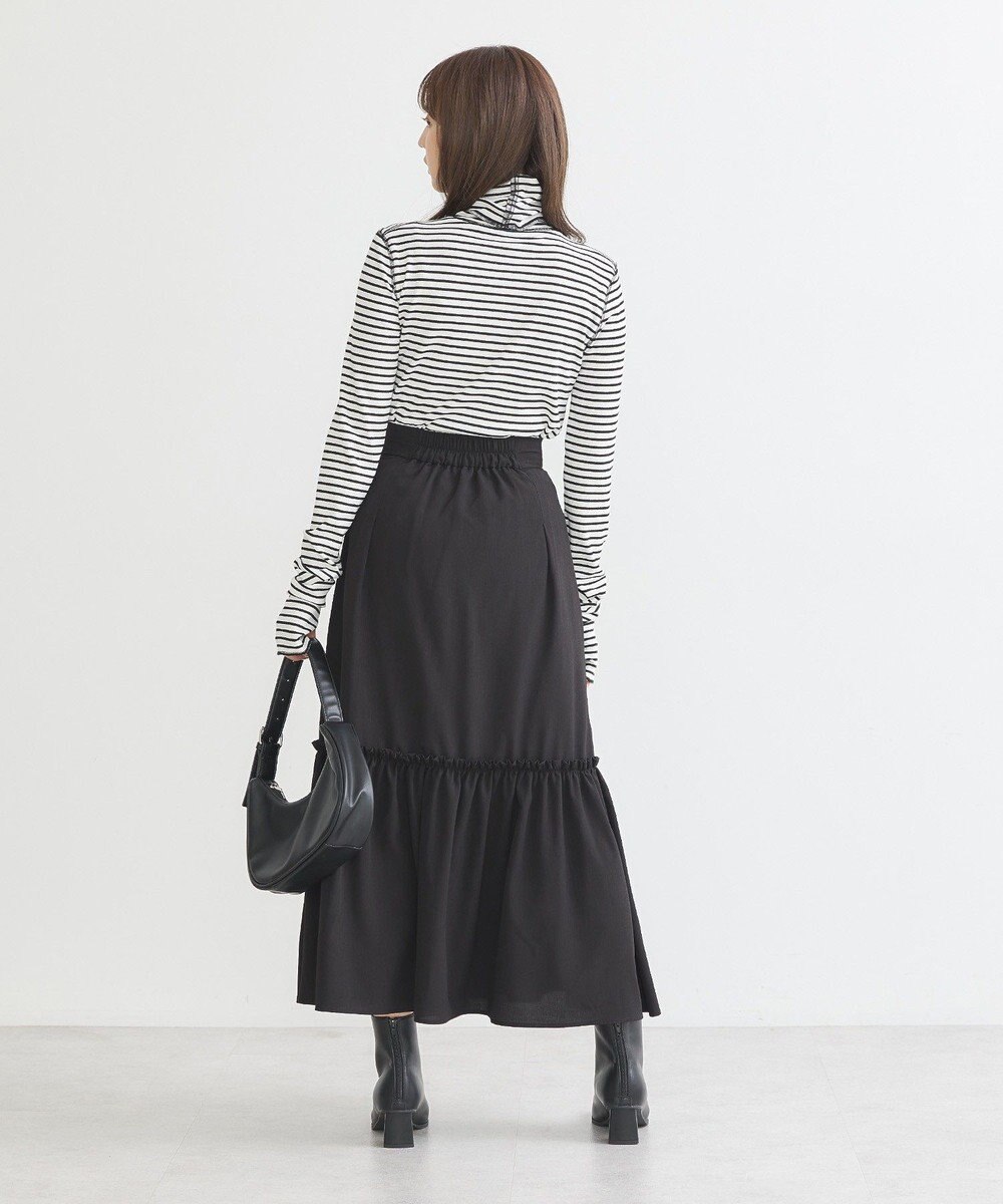 earth music&ecology リブタートルネックプルオーバー 