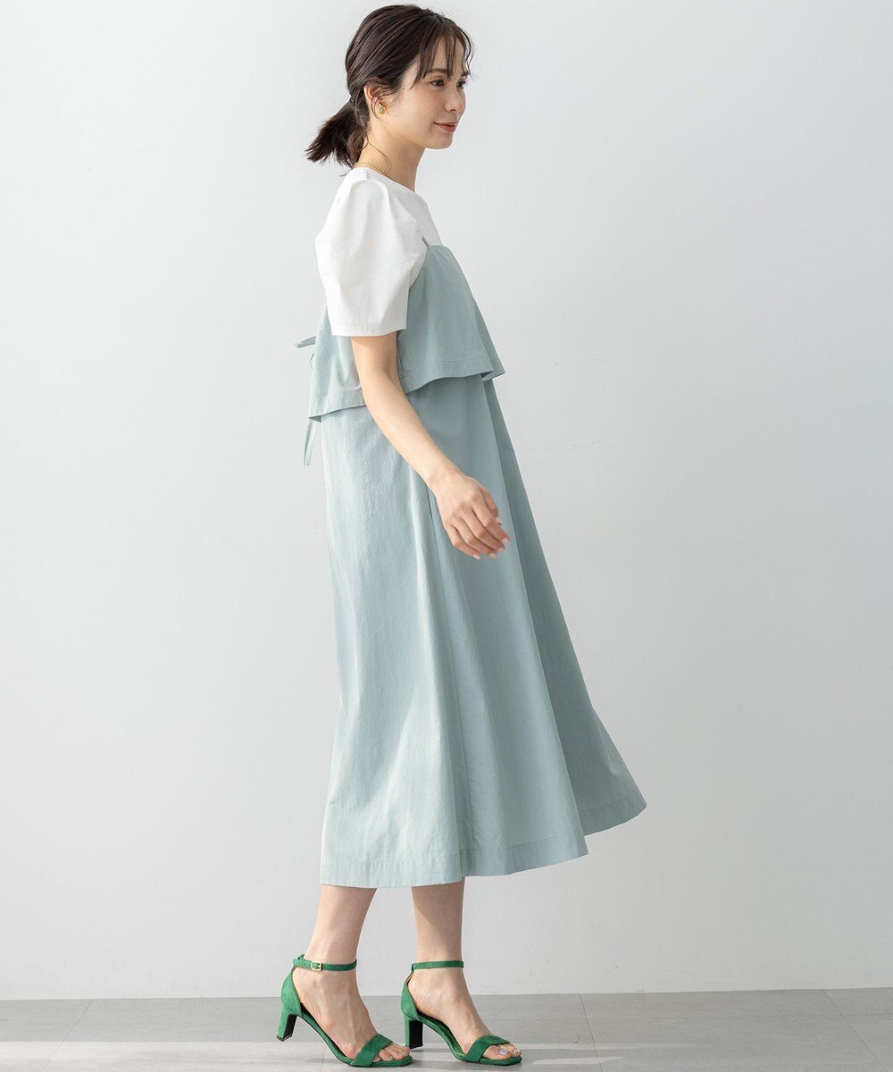 組曲 GIZAコットンタックスリーブ Tシャツ 