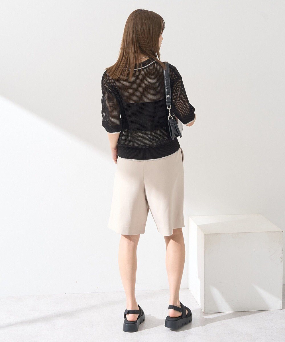 earth music&ecology メッシュポロニットプルオーバー 