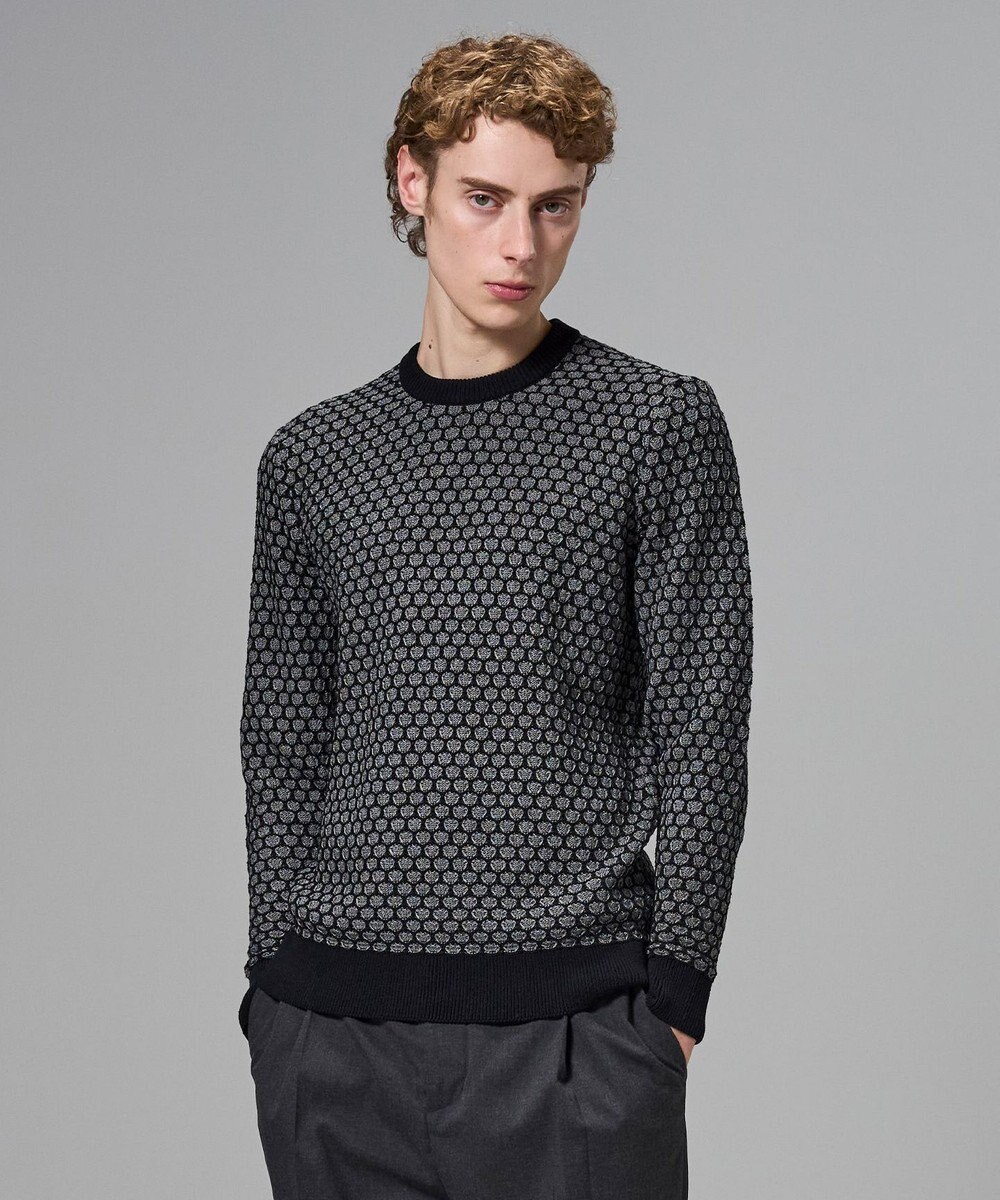 JOSEPH HOMME チャンディーガルジャガード　クルーネックニット 