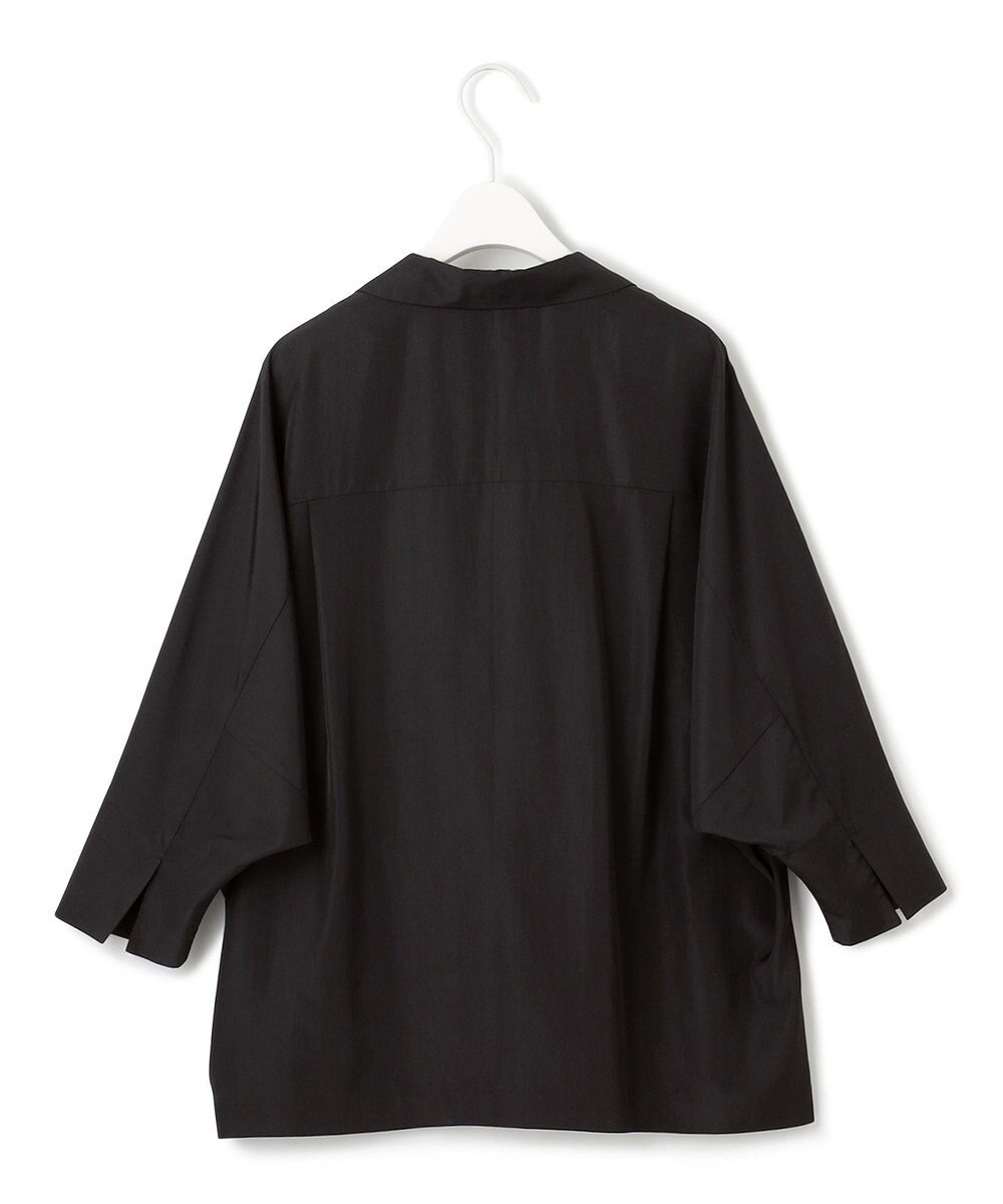 ICB 【接触冷感・UVケア・速乾・洗える】シルクエステルタフタ ブラウスジャケット 