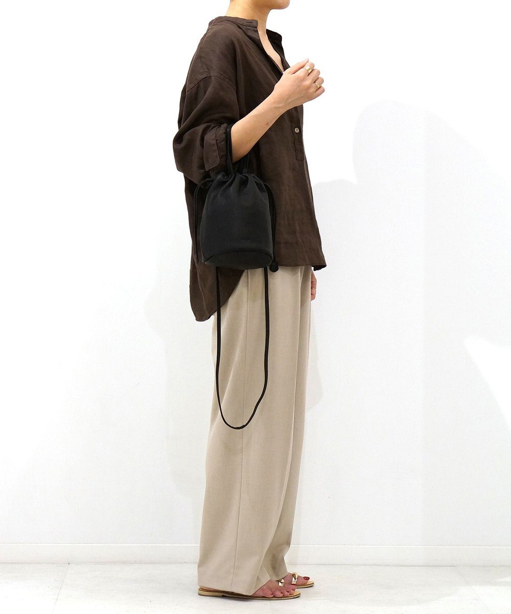 FOLNA RD ソフトレザー2WAY巾着ショルダーバッグ 