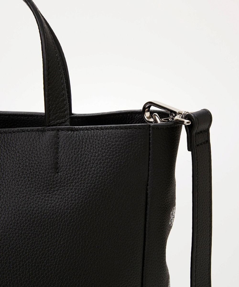 TOPKAPI 【TREASURE TOPKAPI】シュリンクレザー レース 刺しゅう ショルダー付 トートバッグ 