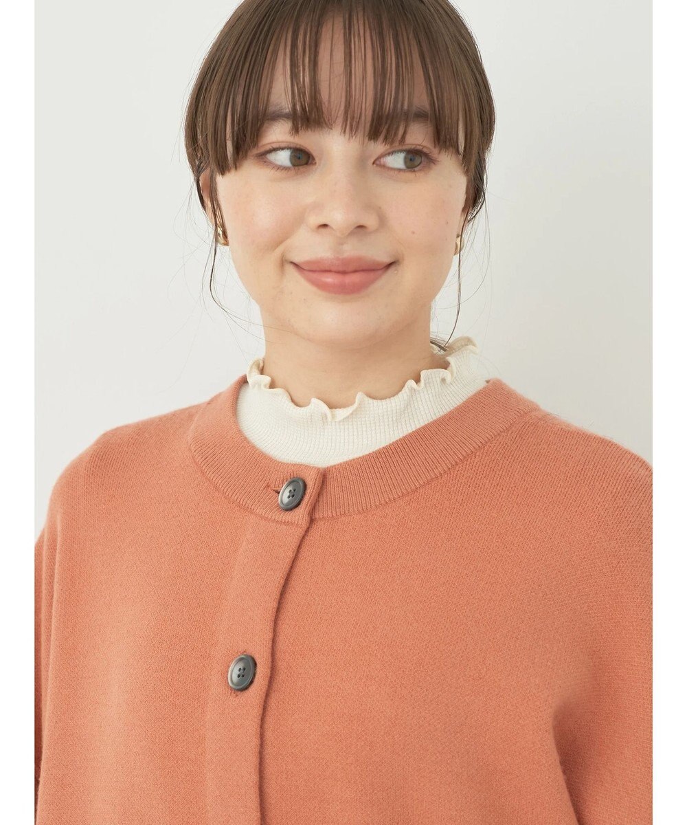 earth music&ecology やわらかタッチミドル丈カーディガン 