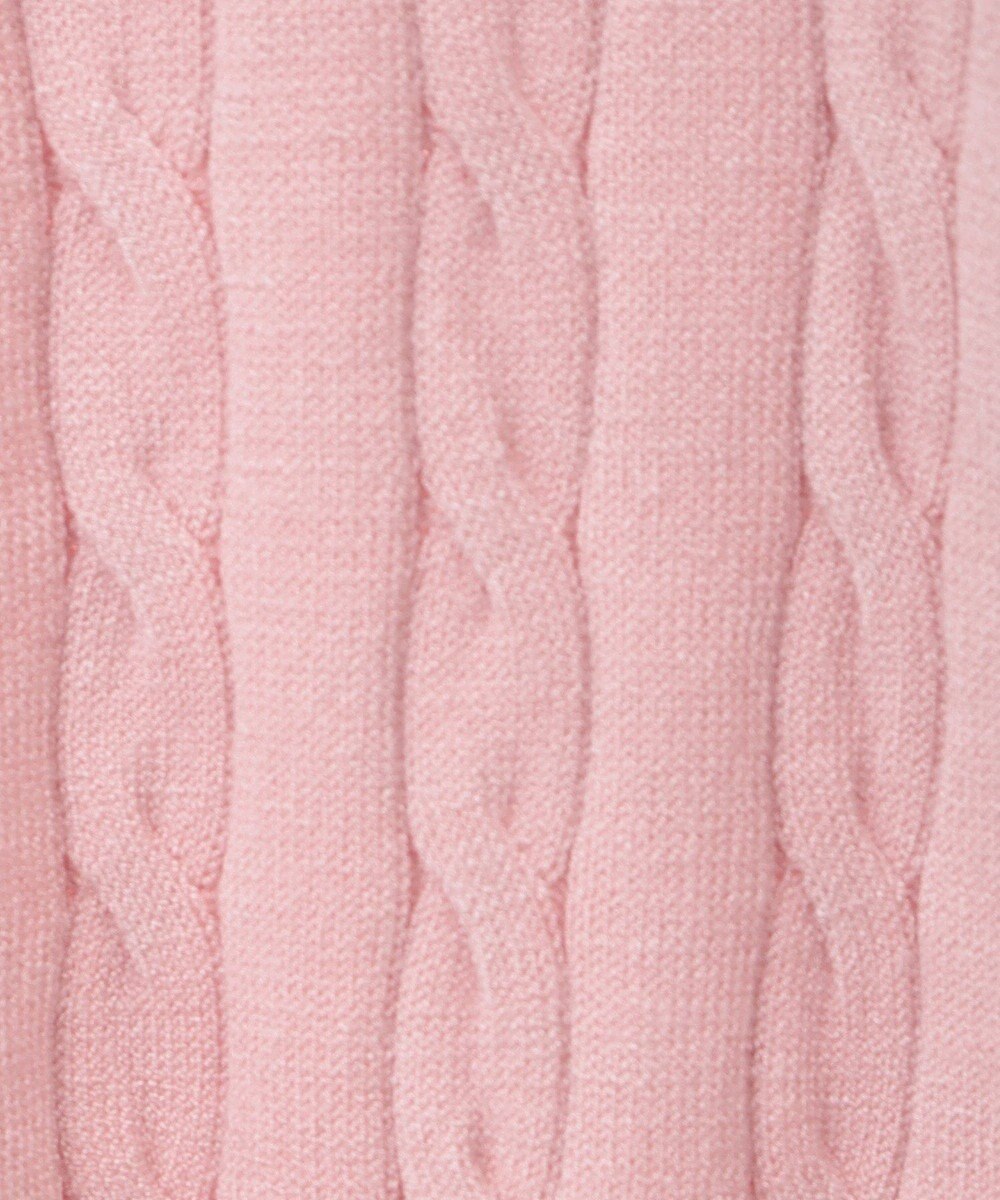 Green Parks チャーミーキティ／衿付き半袖ケーブルニット 