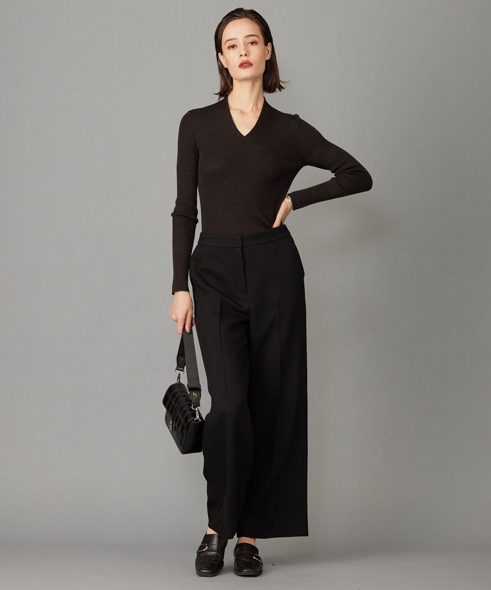 ICB 【洗える】エクストラファインメリノ Vネックプルオーバー 