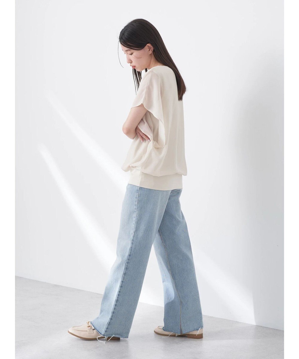 earth music&ecology シアードッキングドルマンブラウス 