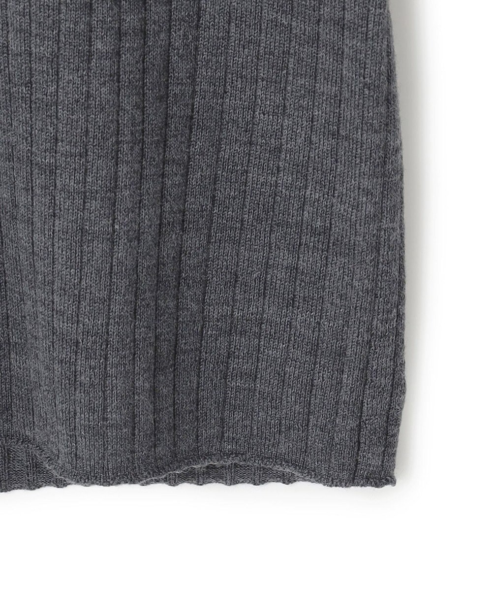 ICB 【洗える】エクストラファインメリノリブ ヘンリーネック プルオーバー 