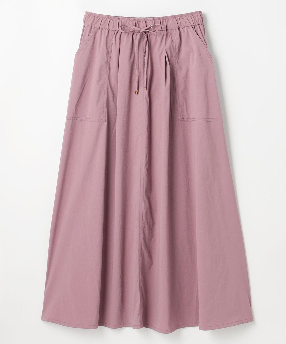 ANY 【ウエストゴム】ナイロンベイカーフレアスカート 