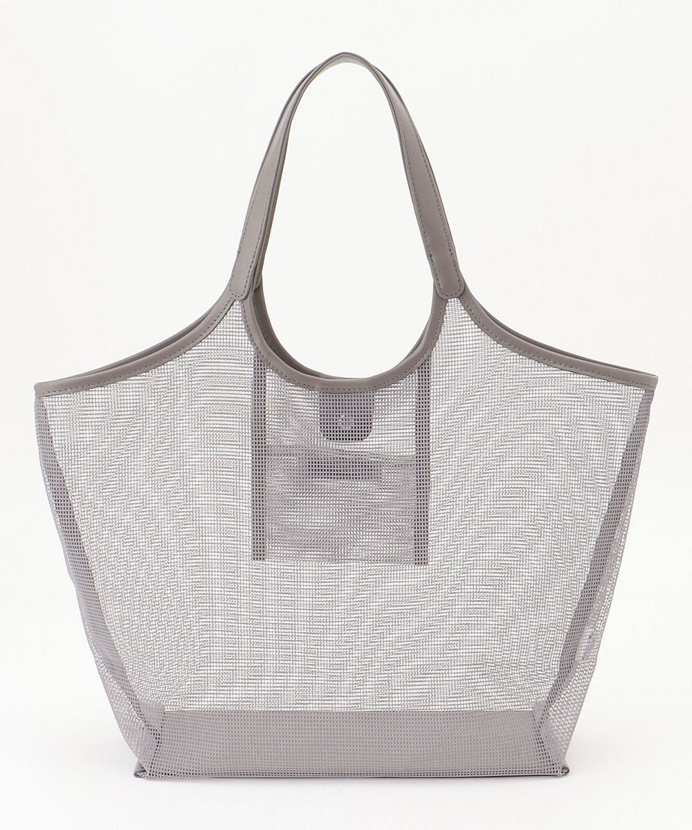 ANY ギンガムチェック巾着付メッシュトートバッグ 