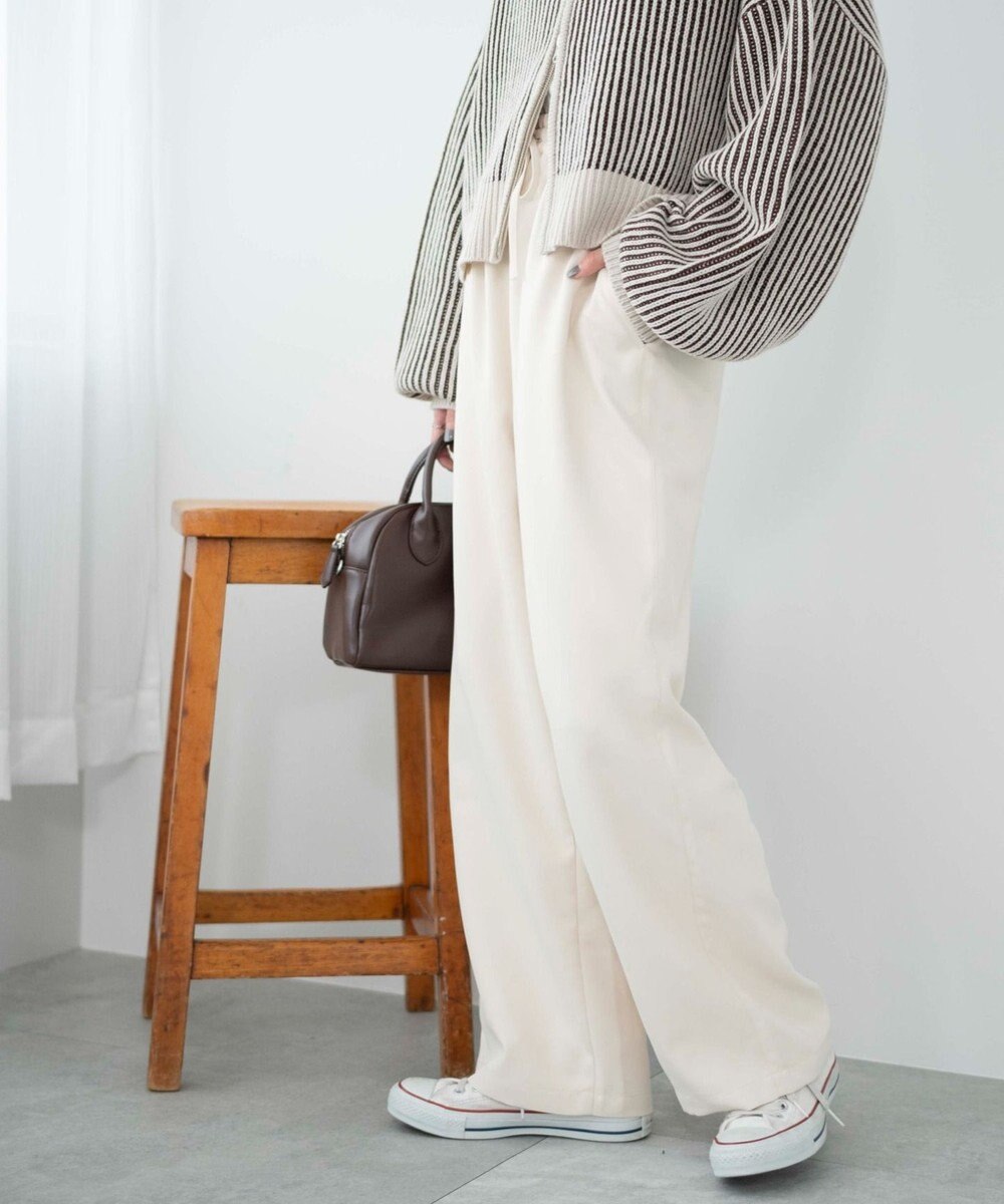 WEGO 【ウエストゴム/手洗い可】カラーイージーパンツ 