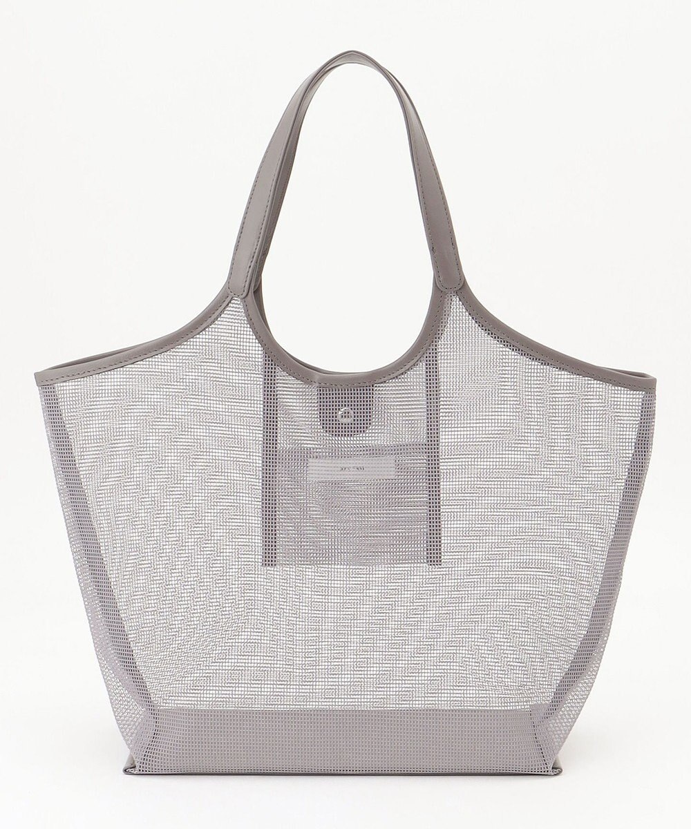 ANY ギンガムチェック巾着付メッシュトートバッグ 