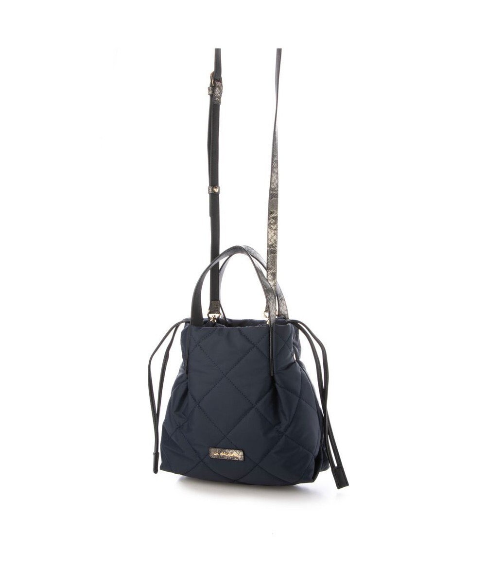 LA BAGAGERIE ドローストリング×キルト2WAYトート SSサイズ 