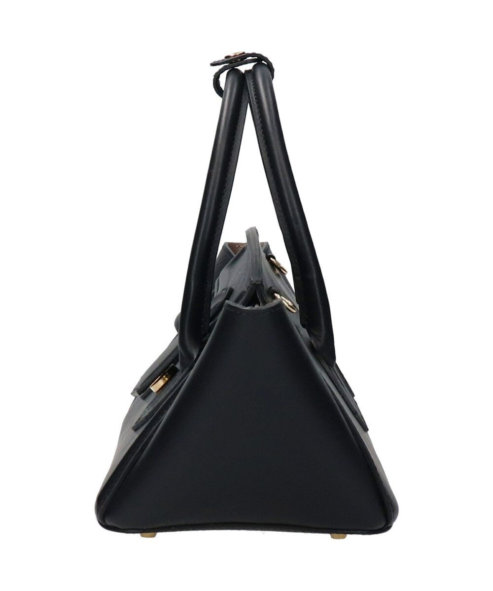 INTER-CHAUSSURES 【CHRISTIAN VILLA】レザーワイドハンドバッグ 