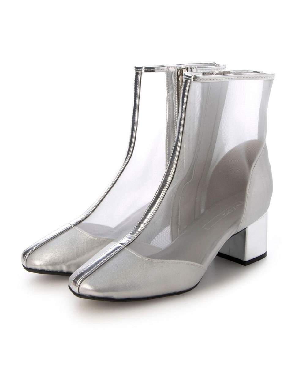 MODE ET JACOMO <noyau>ブロックヒールチュールブーツ 