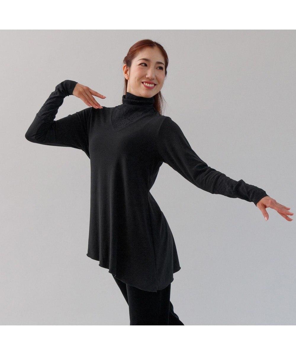 Chacott ノーソーイングニットコンビTシャツ 