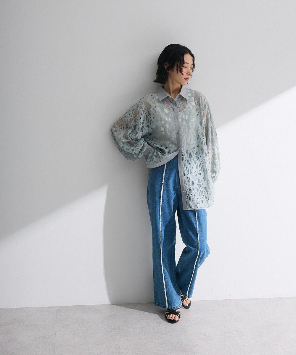 Green Parks ・ＥＬＥＮＣＡＲＥ　ＤＵＥ　総レースブラウス 