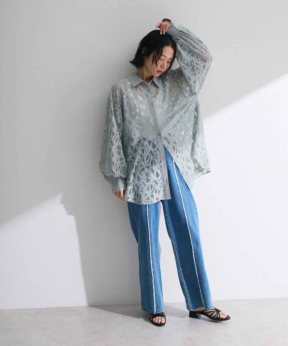 Green Parks ・ＥＬＥＮＣＡＲＥ　ＤＵＥ　総レースブラウス 