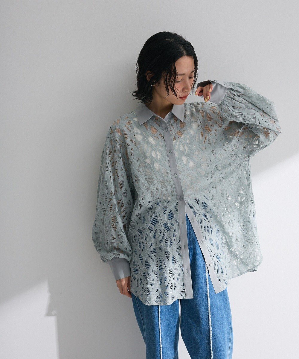 Green Parks ・ＥＬＥＮＣＡＲＥ　ＤＵＥ　総レースブラウス 