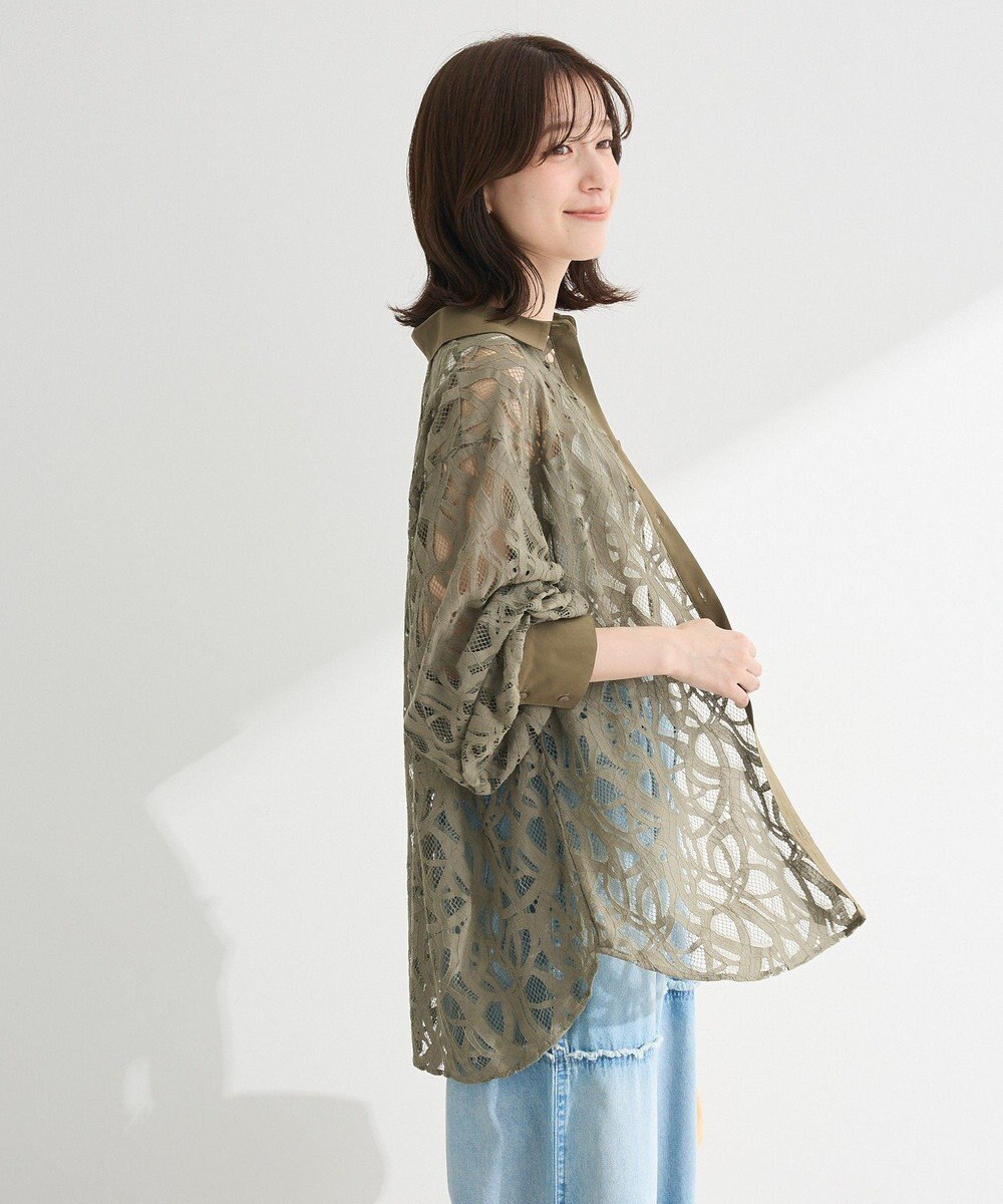 Green Parks ・ＥＬＥＮＣＡＲＥ　ＤＵＥ　総レースブラウス 