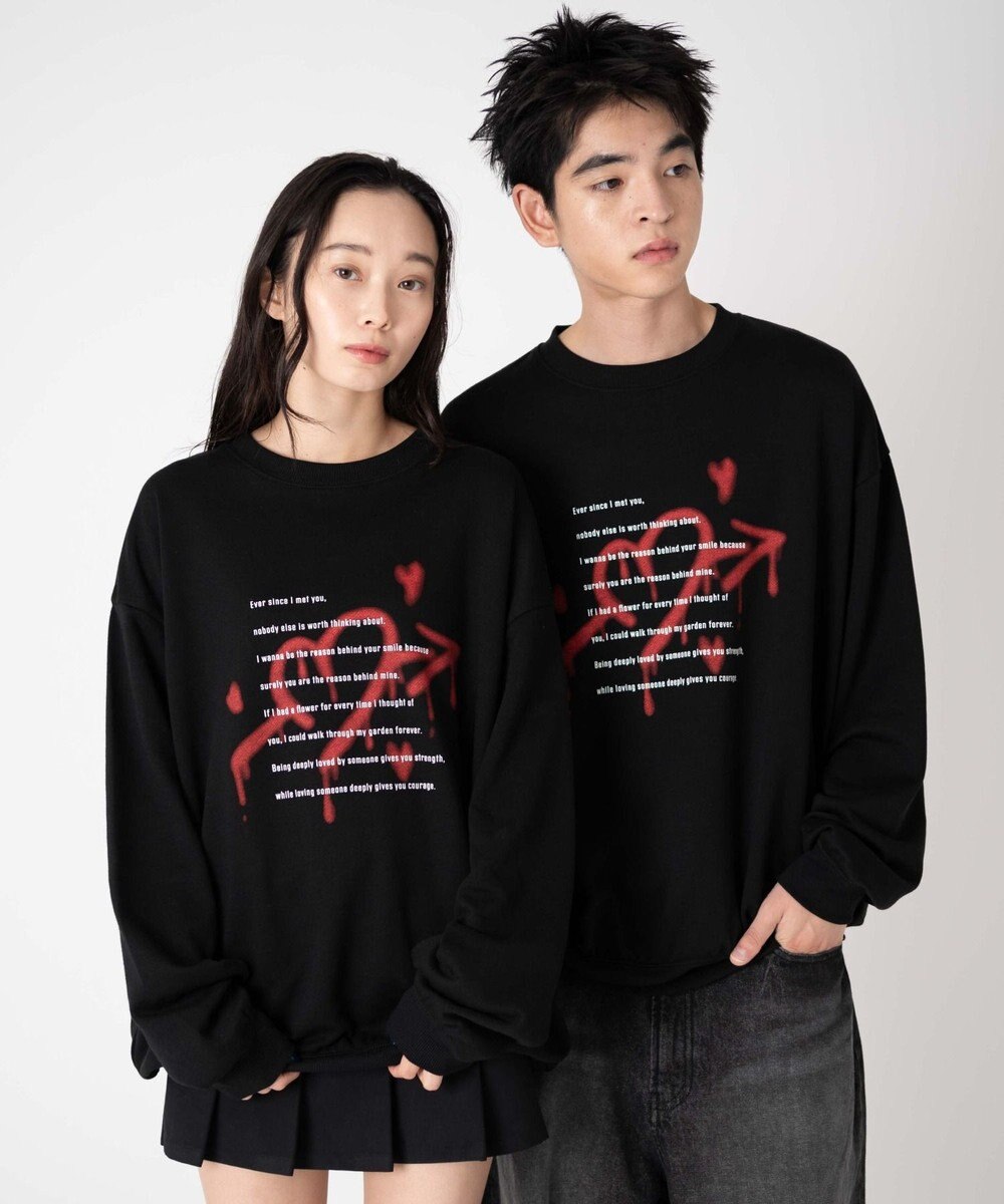 WEGO 【ユニセックス着用ITEM/SMLサイズ展開】アソートグラフィックプルオーバー2 