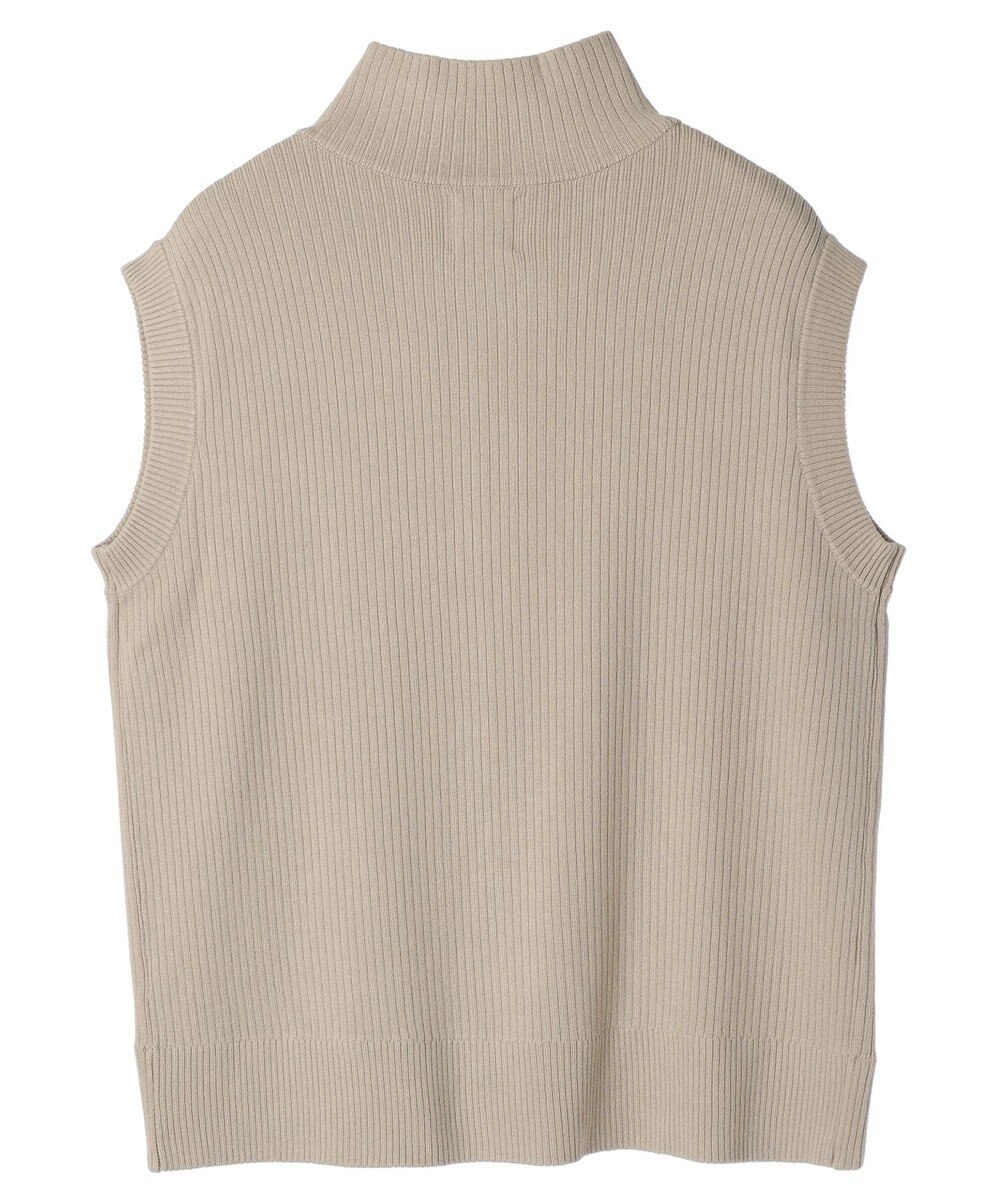 Green Parks ＺＩＰ付きリブニットベスト 