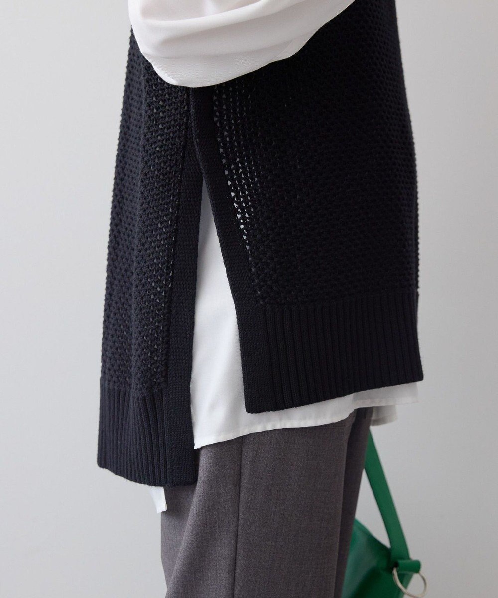 AMERICAN HOLIC ＳＥＴ　イージーケアギャザーシャツ＋ニットベスト 