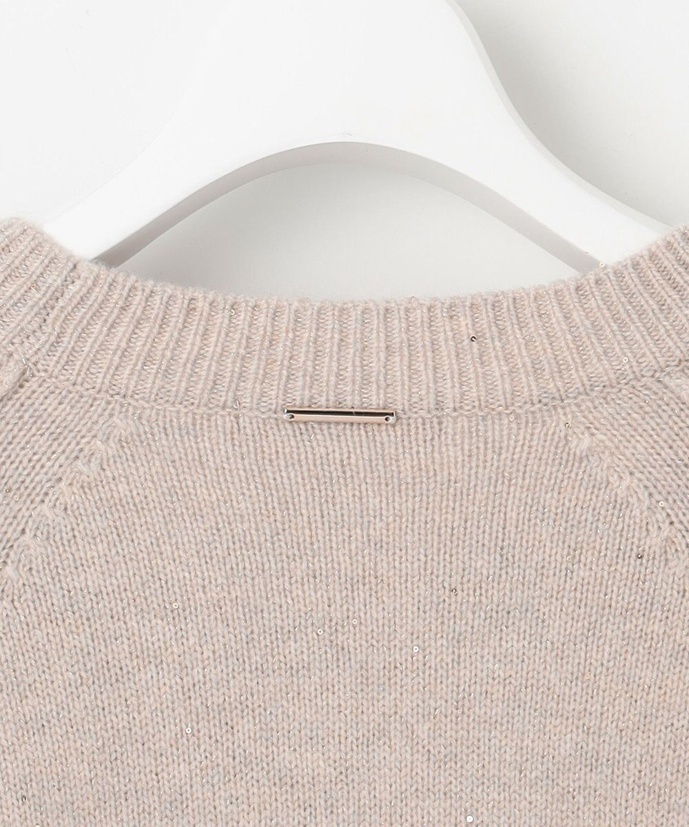 自由区 S 【カタログ掲載】ウールカシミヤブレンドスパンコールラグランスリーブ ニット 